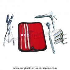 Hegar uterine dilator 3 pieces set,3-4, 9-10, 11-12, pinwheel, mathieu, grave large, collin 3pcs